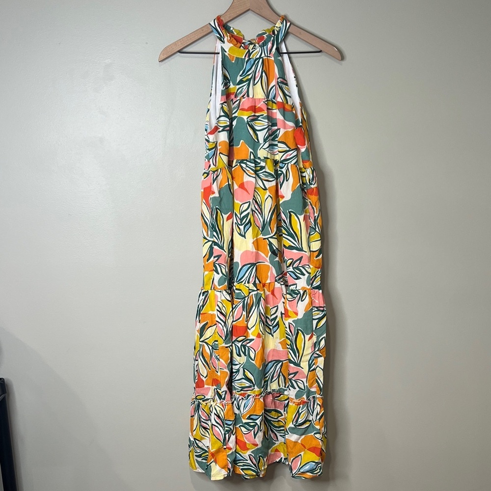 THML Multicolor Floral Midi Dress